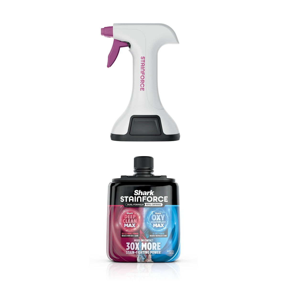 Shark StainForce Dual-Formula Refill Cartridge + Spray Head